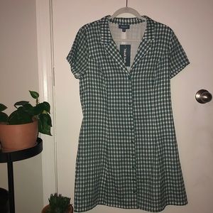 Checkered skater dress